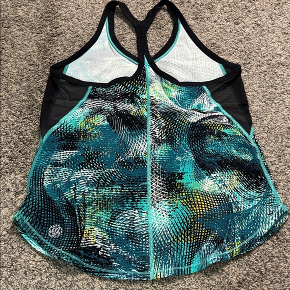 Lululemon Fast Lane Singlet 2016 Seawheeze size medium - Picture 2 of 5
